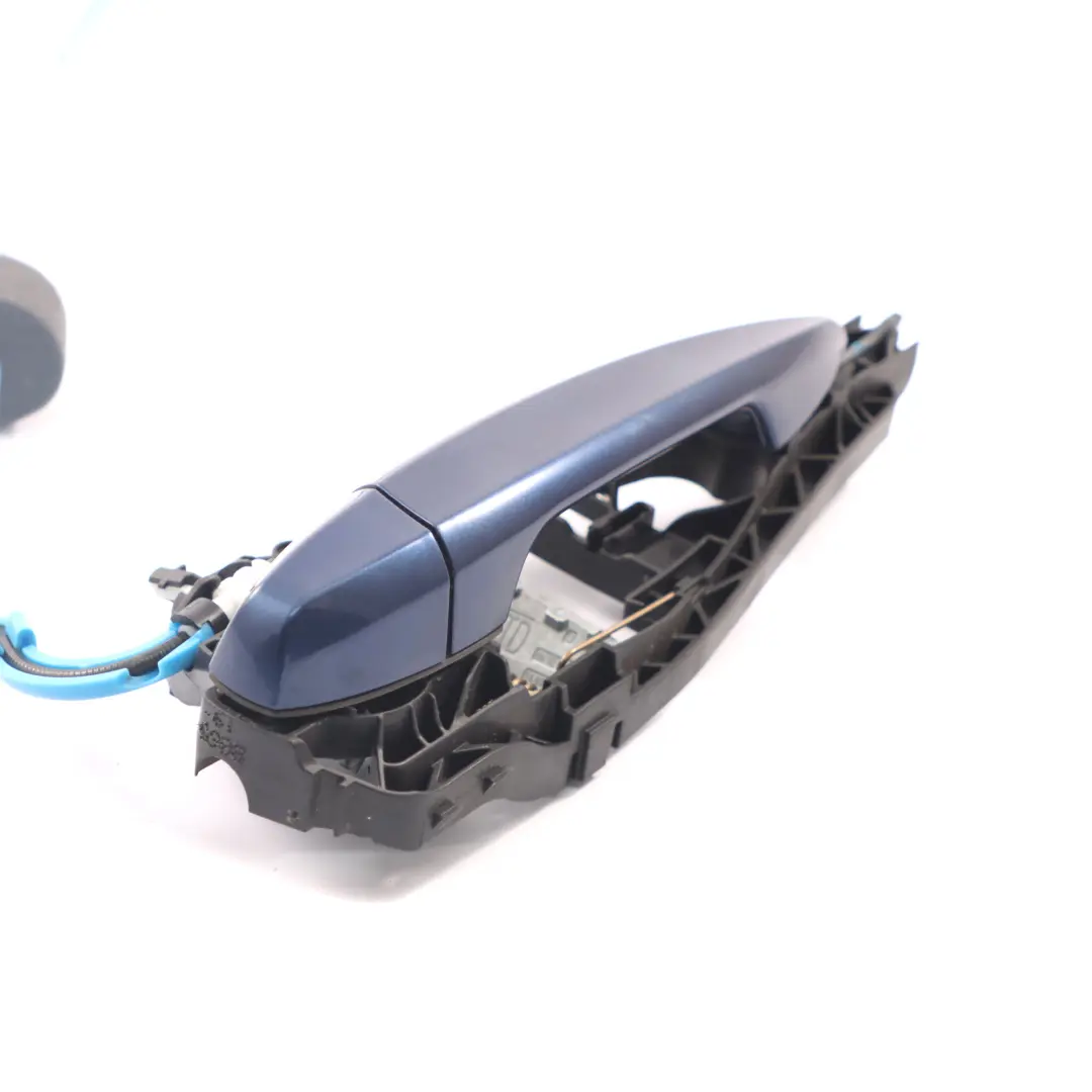 BMW F45 Tür griff hinten links Außen griff Mediterran Blau Metallic - C10 - SKU 7331289-MED - Teilenummer 7331289