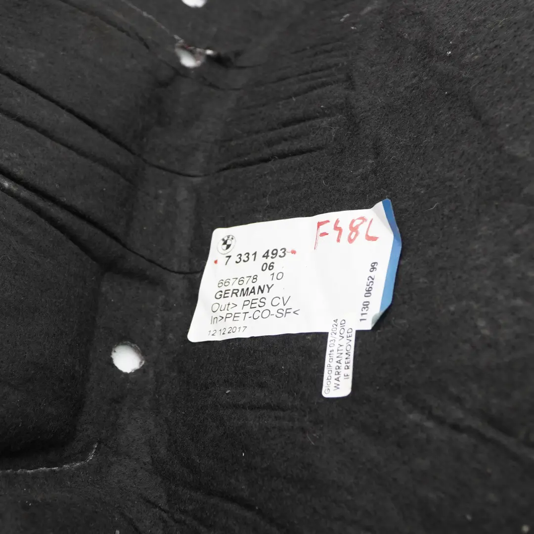 Schalldämmung Radlaufdämmplatte hinten links für BMW F48 mit Teilenummer 7331493 BMW F48 Schalldämmung Radlaufdämmplatte hinten links - SKU 7331493 - Teilenummer 7331493