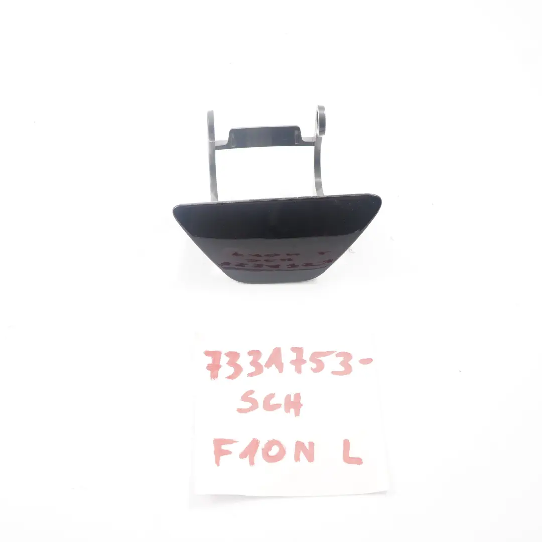 BMW F10 F11 LCI Headlight Washer Nozzle Jet Cap Cover Left Schwarz 2 Black 668 - SKU 7331753-SCH - Part number 7331753