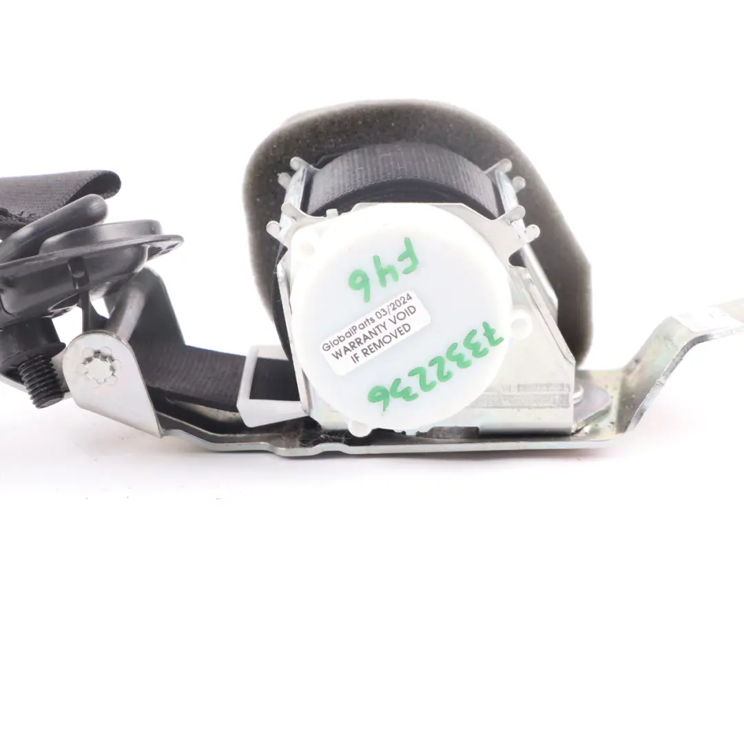 BMW F46 Ceinture sécurité arrière droite supérieure noire - SKU 7332236 - Numéro de pièce 7332236