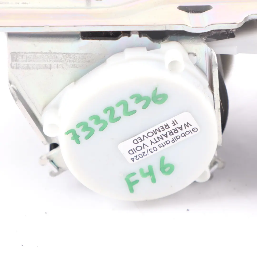 Ceinture sécurité arrière droite supérieure noire pour BMW F46 à propos du numéro de pièce 7332236 BMW F46 Ceinture sécurité arrière droite supérieure noire - SKU 7332236 - Numéro de pièce 7332236
