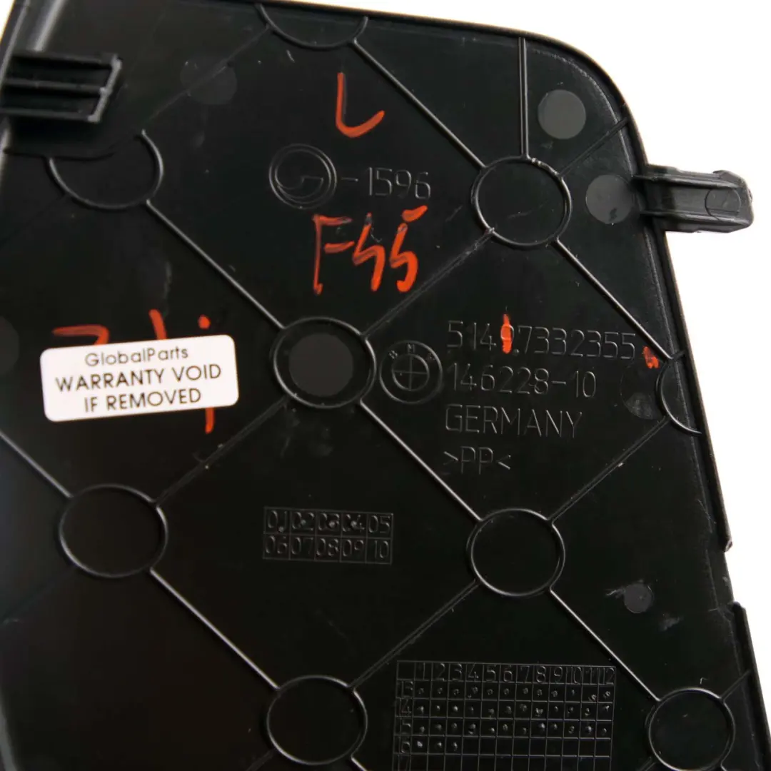 BMW F45 Embellecedor Tapa Maletero Trasero Izquierdo Negro - SKU 7332355 - Número de pieza 7332355