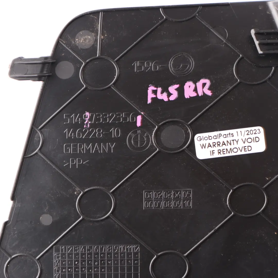 BMW F45 Pokrywa Klapy Bagażnika Wewnętrzna Prawa Czarna - SKU 7332356 - Numer Części 7332356