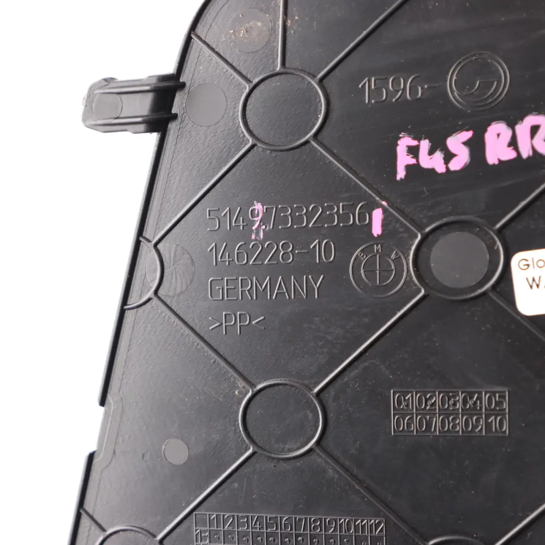 Kofferraum Deckel Panel Hinten Rechts Trim Abdeckung Schwarz für BMW F45 mit Teilenummer 7332356 BMW F45 Kofferraum Deckel Panel Hinten Rechts Trim Abdeckung Schwarz - SKU 7332356 - Teilenummer 7332356