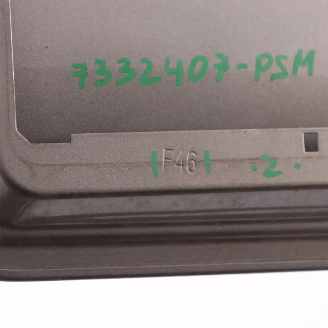 Filler Cover Fill in Flap Cap Platinum Silver Metallic - C08 to BMW F46 Fuel with Part number 7332407 BMW F46 Fuel Filler Cover Fill in Flap Cap Platinum Silver Metallic - C08 - SKU 7332407-PSM - Part number 7332407