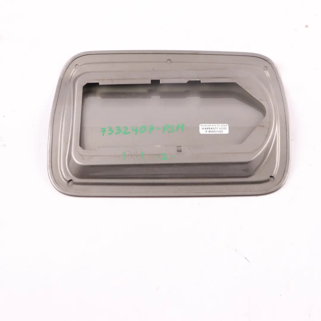 Filler Cover Fill in Flap Cap Platinum Silver Metallic - C08 to BMW F46 Fuel with Part number 7332407 BMW F46 Fuel Filler Cover Fill in Flap Cap Platinum Silver Metallic - C08 - SKU 7332407-PSM - Part number 7332407