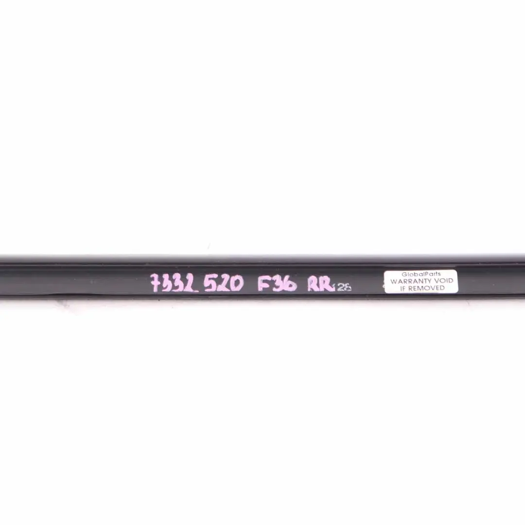 BMW F36 Channel Cover Strip Rear Right Door O/S Outer Cover Black Gloss - SKU 7332520 - Part number 7332520
