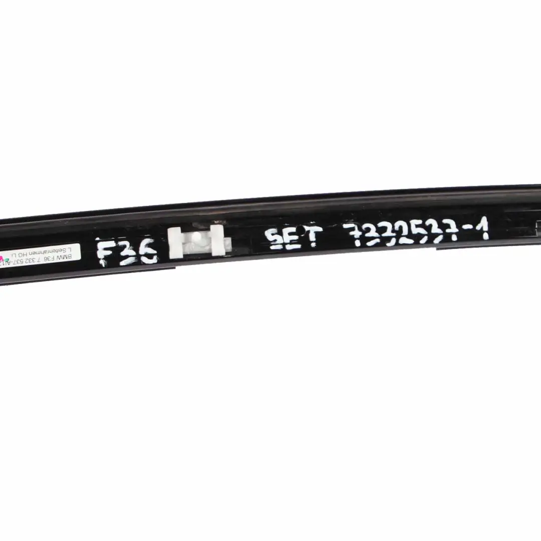 Finition Cadre Latéral BMW F36 Avant Gauche Droite Fenêtre Noir Set pour à propos du numéro de pièce 7332537 Finition Cadre Latéral BMW F36 Avant Gauche Droite Fenêtre Noir Set - SKU 7332537-1 - Numéro de pièce 7332537