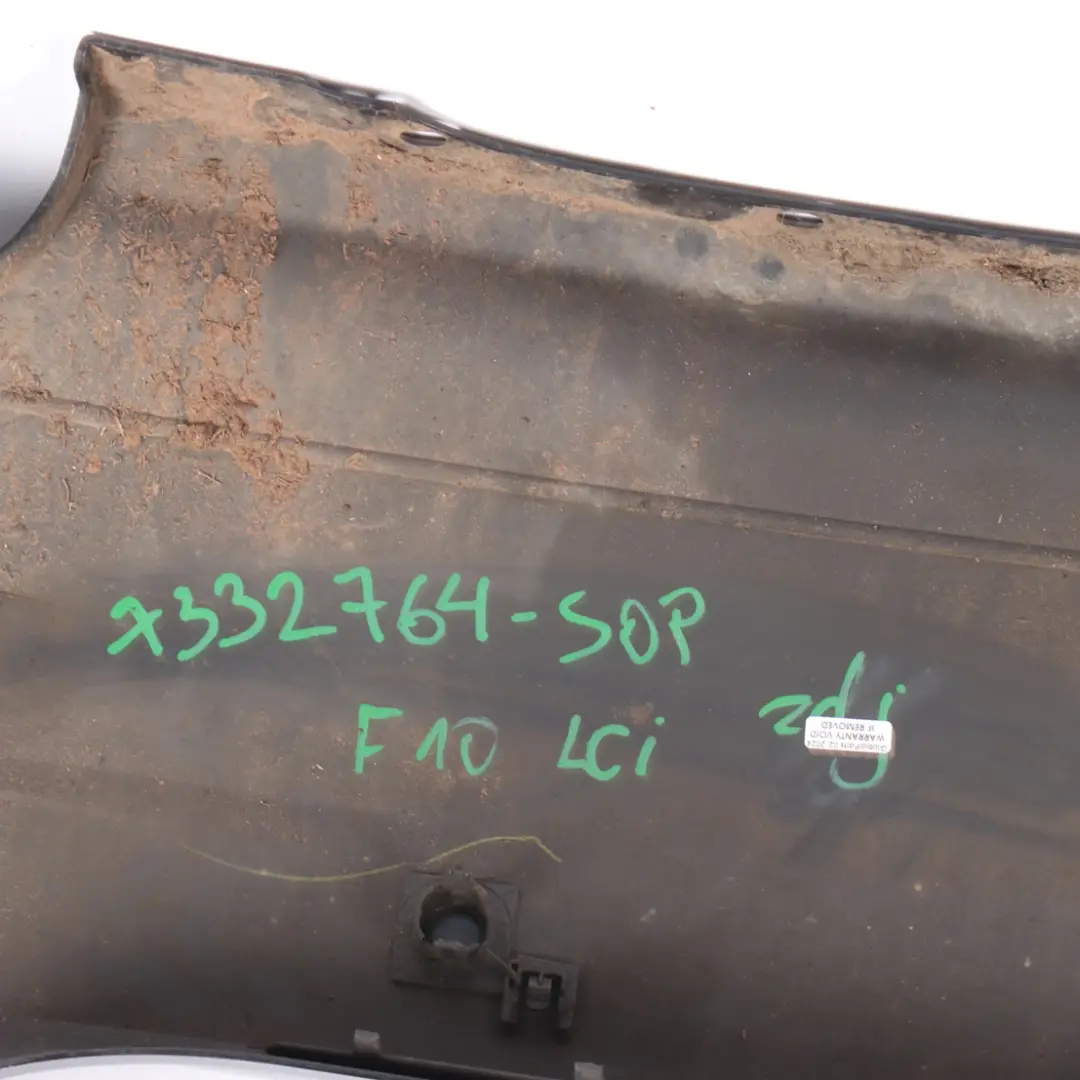 Bumper Panel PDC Sophistograu Grey Metallic - A90 to BMW F10 LCI Rear with Part number 7332764 BMW F10 LCI Rear Bumper Panel PDC Sophistograu Grey Metallic - A90 - SKU 7332764-SOP - Part number 7332764