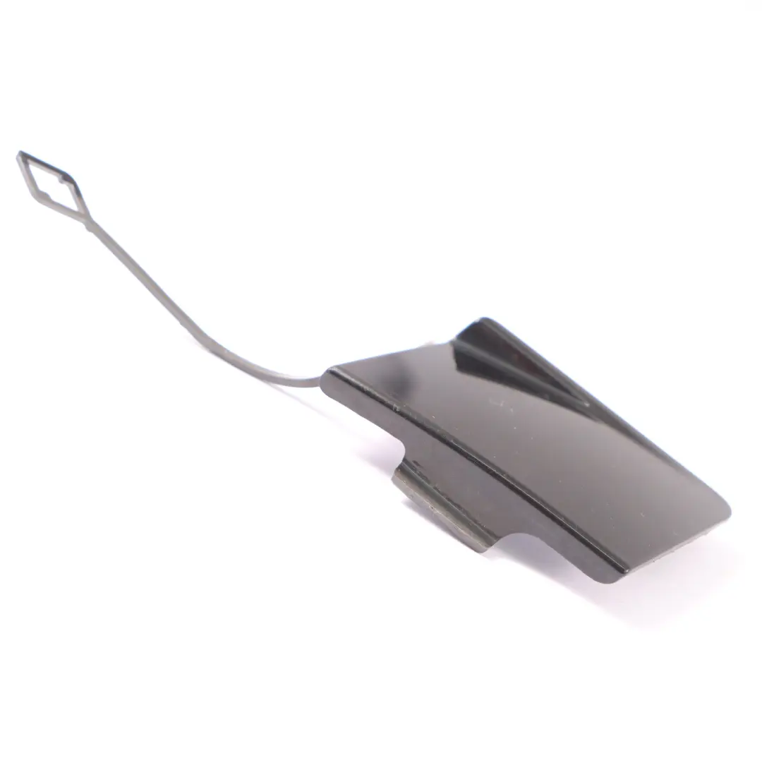 BMW F10 Ojo Remolque Tapa Parachoques Trasero Flap Negro Zafiro Metálico - SKU 7332777-BS - Número de pieza 7332777