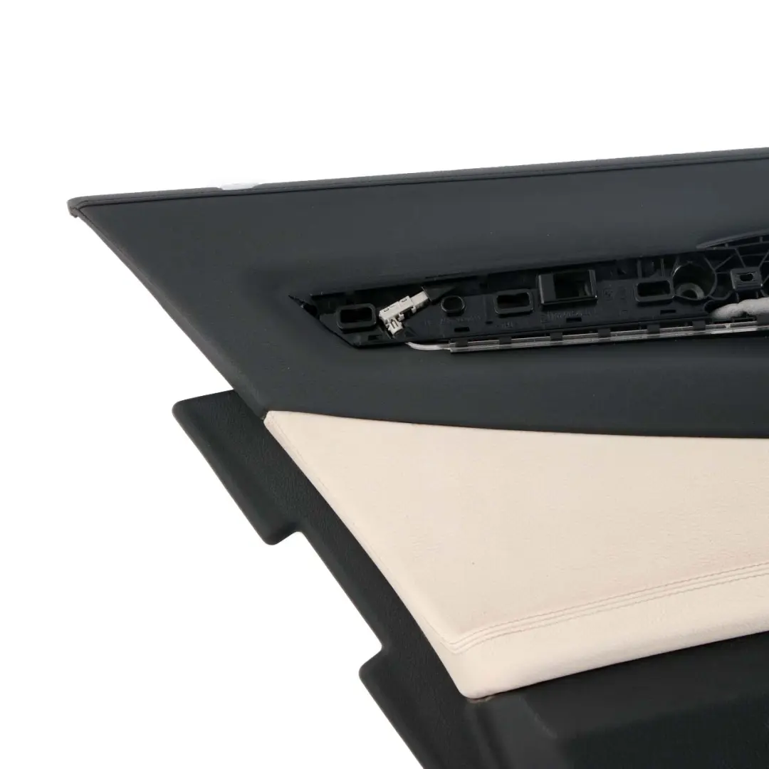 BMW F01 LCI Pannello Rivestimento Posteriore Scheda Porta Dakota Avorio Bianco - SKU 7332897 - Numero di parte 7332897