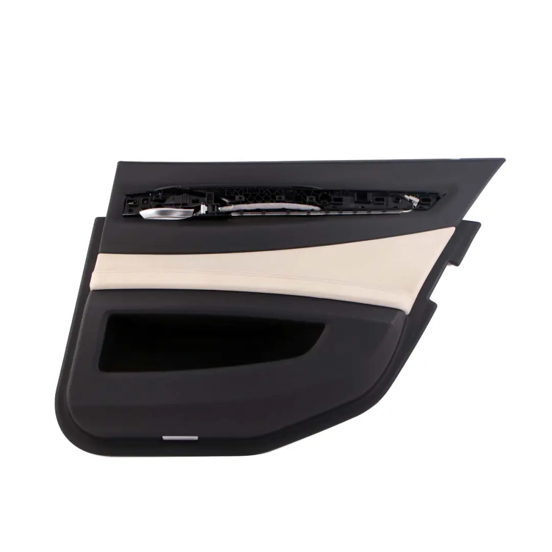 Hinten Rechts Trim Panel Türkarte Leder Dakota Elfenbein Weiss für BMW F01 LCI mit Teilenummer 7332898 BMW F01 LCI Hinten Rechts Trim Panel Türkarte Leder Dakota Elfenbein Weiss - SKU 7332898 - Teilenummer 7332898