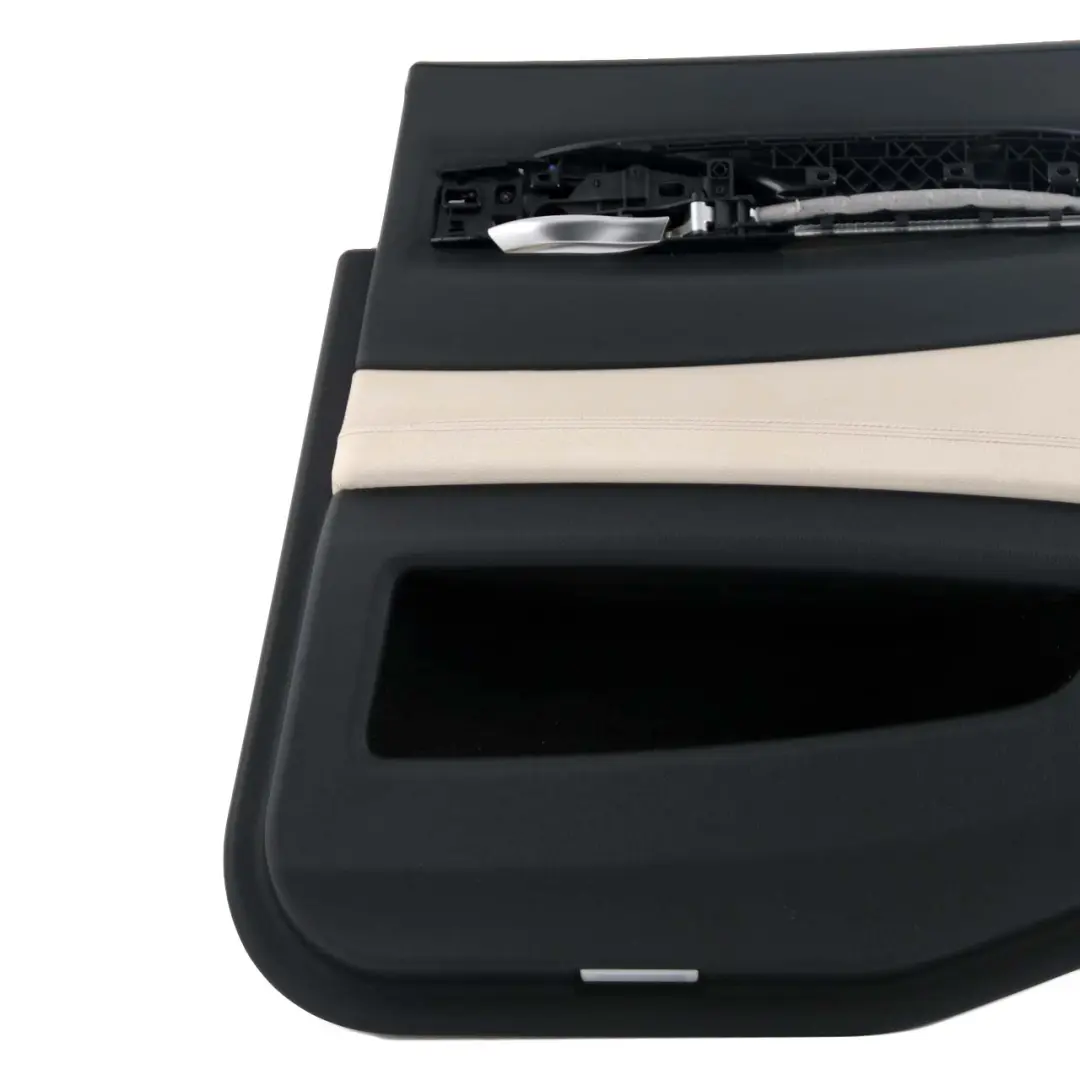 BMW F01 LCI Pannello Rivestimento Posteriore Destro Scheda Porta Pelle Bianco - SKU 7332898 - Numero di parte 7332898
