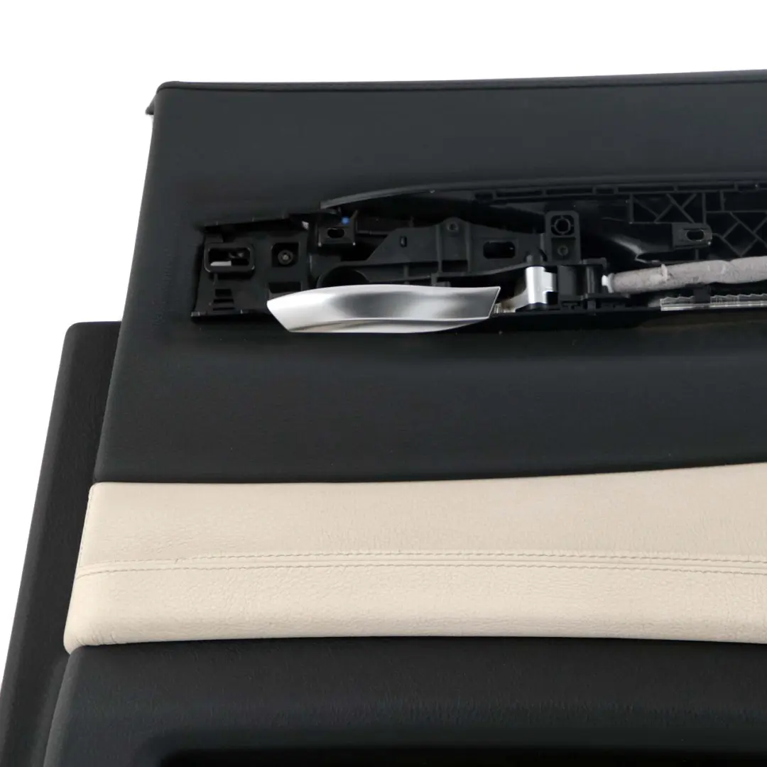 BMW F01 LCI Hinten Rechts Trim Panel Türkarte Leder Dakota Elfenbein Weiss - SKU 7332898 - Teilenummer 7332898
