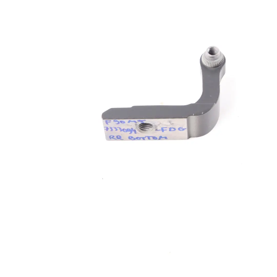 Door Hinge Rear Right O/S Bottom Frozen Dark Grey II - P79 to BMW G30 with Part number 7333094 BMW G30 Door Hinge Rear Right O/S Bottom Frozen Dark Grey II - P79 - SKU 7333094-FDG - Part number 7333094