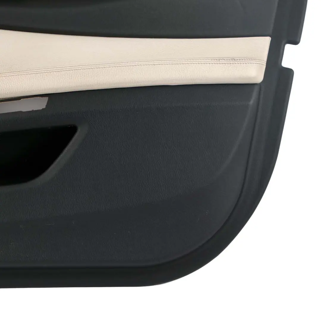 BMW 7 F01 F02 Front Right O/S Trim Panel Door Card Leather Ivory White - SKU 7333480-1 - Part number 7333480