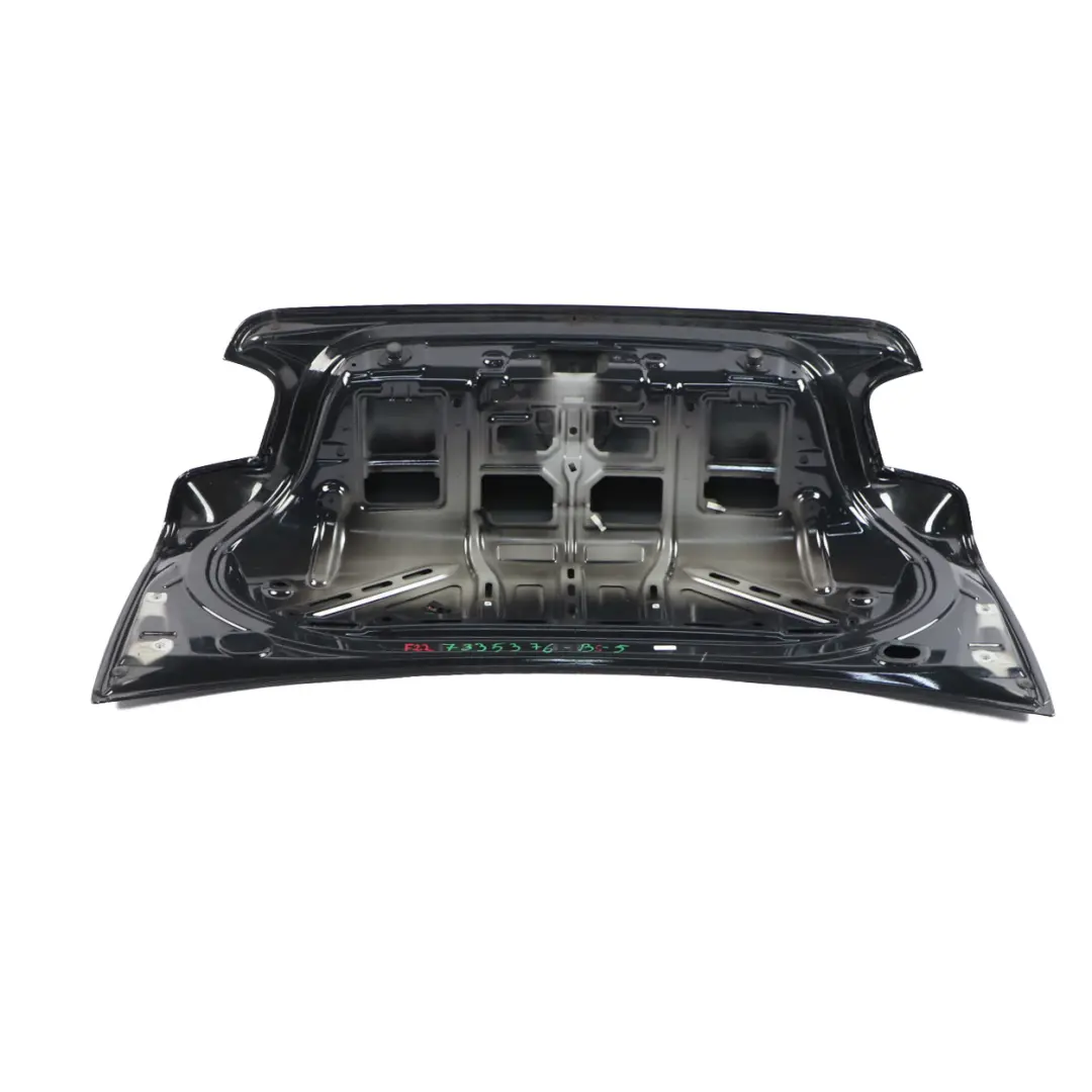 Boot Trunk Lid BMW F22 F87 M2 Rear Tailgate Black Saphire Metallic - 475 to with Part number 7335376 Boot Trunk Lid BMW F22 F87 M2 Rear Tailgate Black Saphire Metallic - 475 - SKU 7335376-BS - Part number 7335376