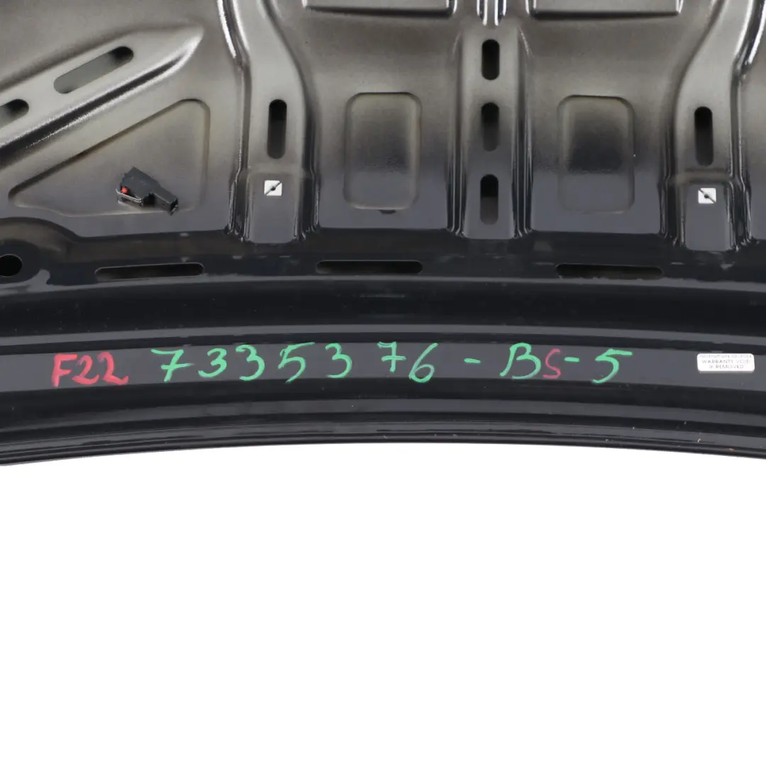 Boot Trunk Lid BMW F22 F87 M2 Rear Tailgate Black Saphire Metallic - 475 to with Part number 7335376 Boot Trunk Lid BMW F22 F87 M2 Rear Tailgate Black Saphire Metallic - 475 - SKU 7335376-BS - Part number 7335376