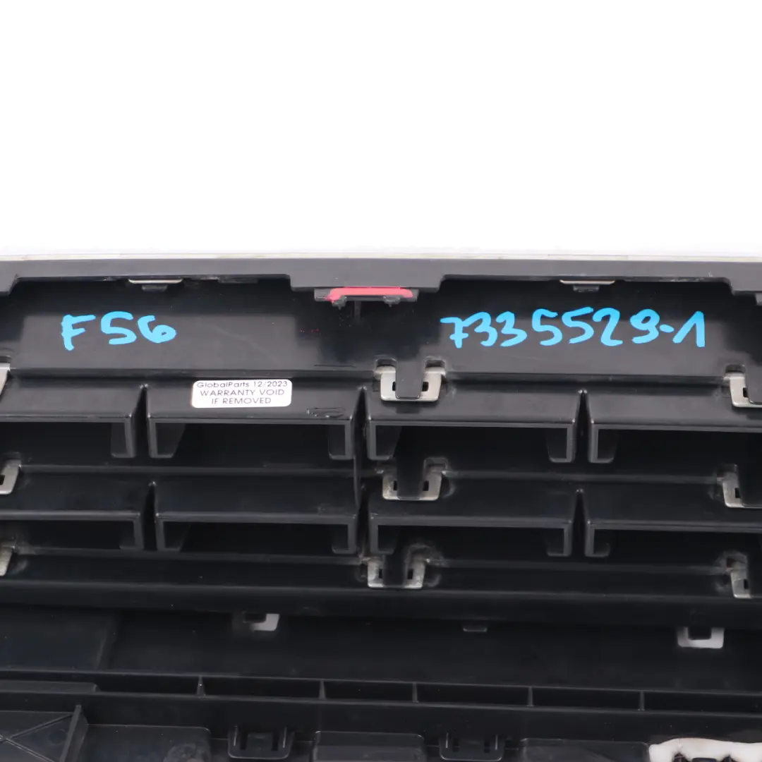 Front Grille Mini Cooper One F55 F56 F57 Bumper Upper Grill Panel Chrome to with Part number 7335529 Front Grille Mini Cooper One F55 F56 F57 Bumper Upper Grill Panel Chrome - SKU 7335529-1 - Part number 7335529