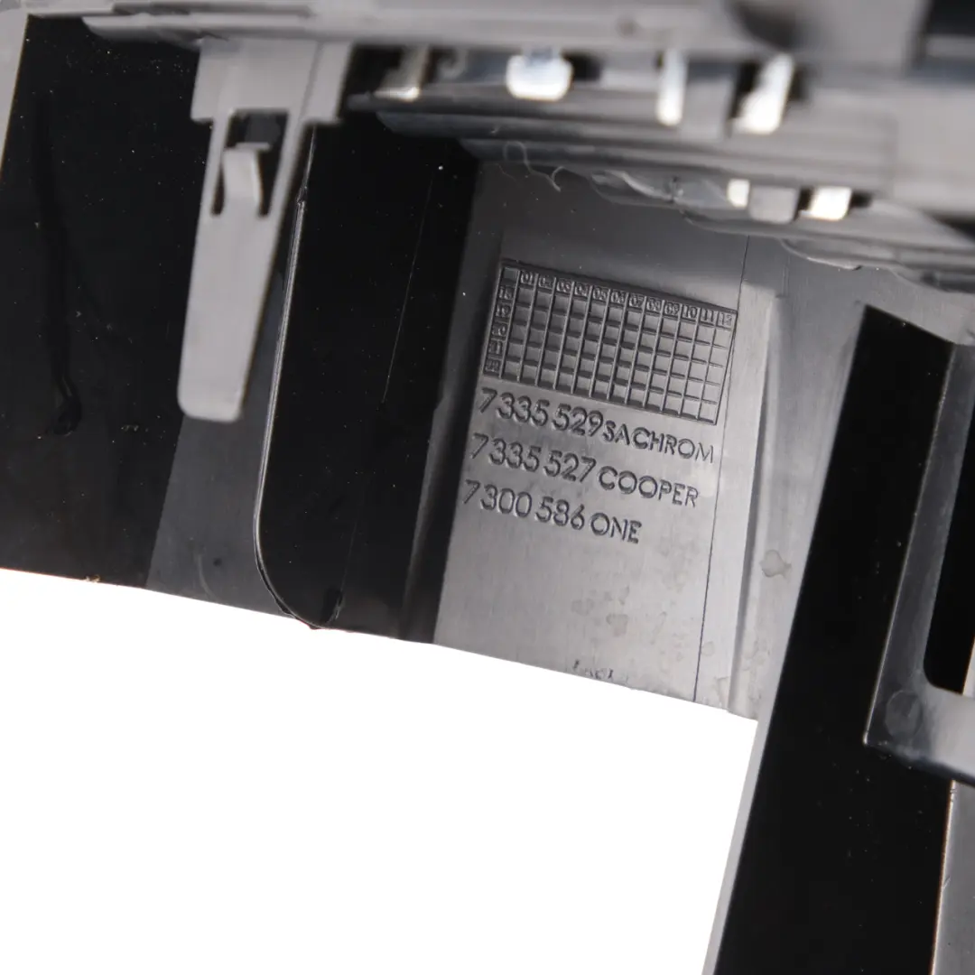 Front Grille Mini Cooper One F55 F56 F57 Bumper Upper Grill Panel Chrome to with Part number 7335529 Front Grille Mini Cooper One F55 F56 F57 Bumper Upper Grill Panel Chrome - SKU 7335529 - Part number 7335529