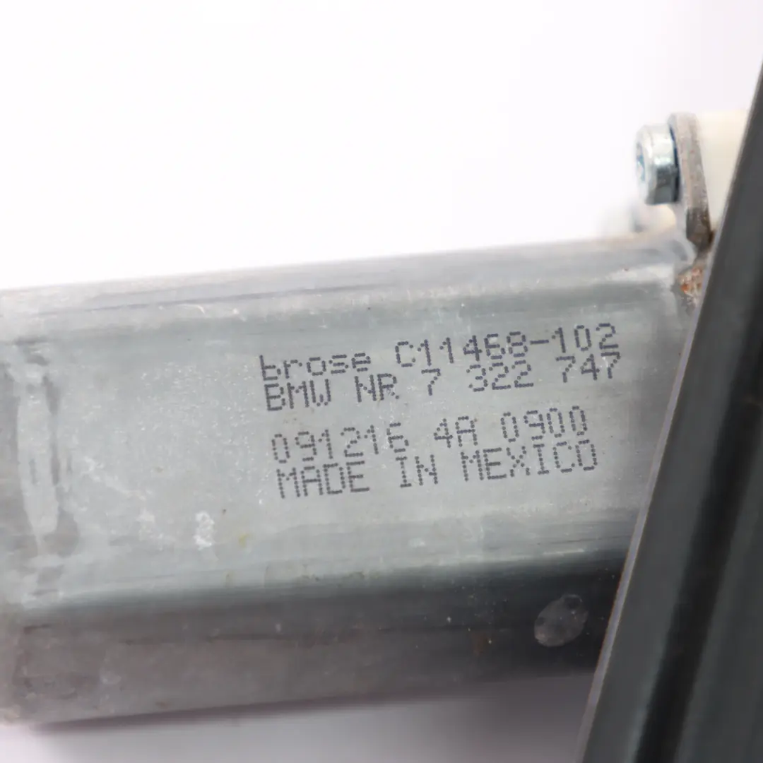 Elevalunas Puerta Trasera izquierda Regulador Motor Mecanismo para BMW X4 F26 con número de pieza 7335601 BMW X4 F26 Elevalunas Puerta Trasera izquierda Regulador Motor Mecanismo - SKU 7335601 - Número de pieza 7335601