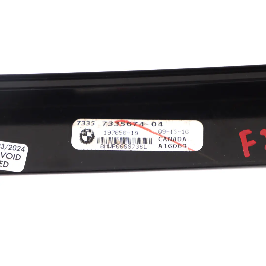 BMW X4 F26 Listwa Osłona Słupka C Drzwi Prawy Tył Wysoki Połysk - SKU 7335674 - Numer Części 7335674