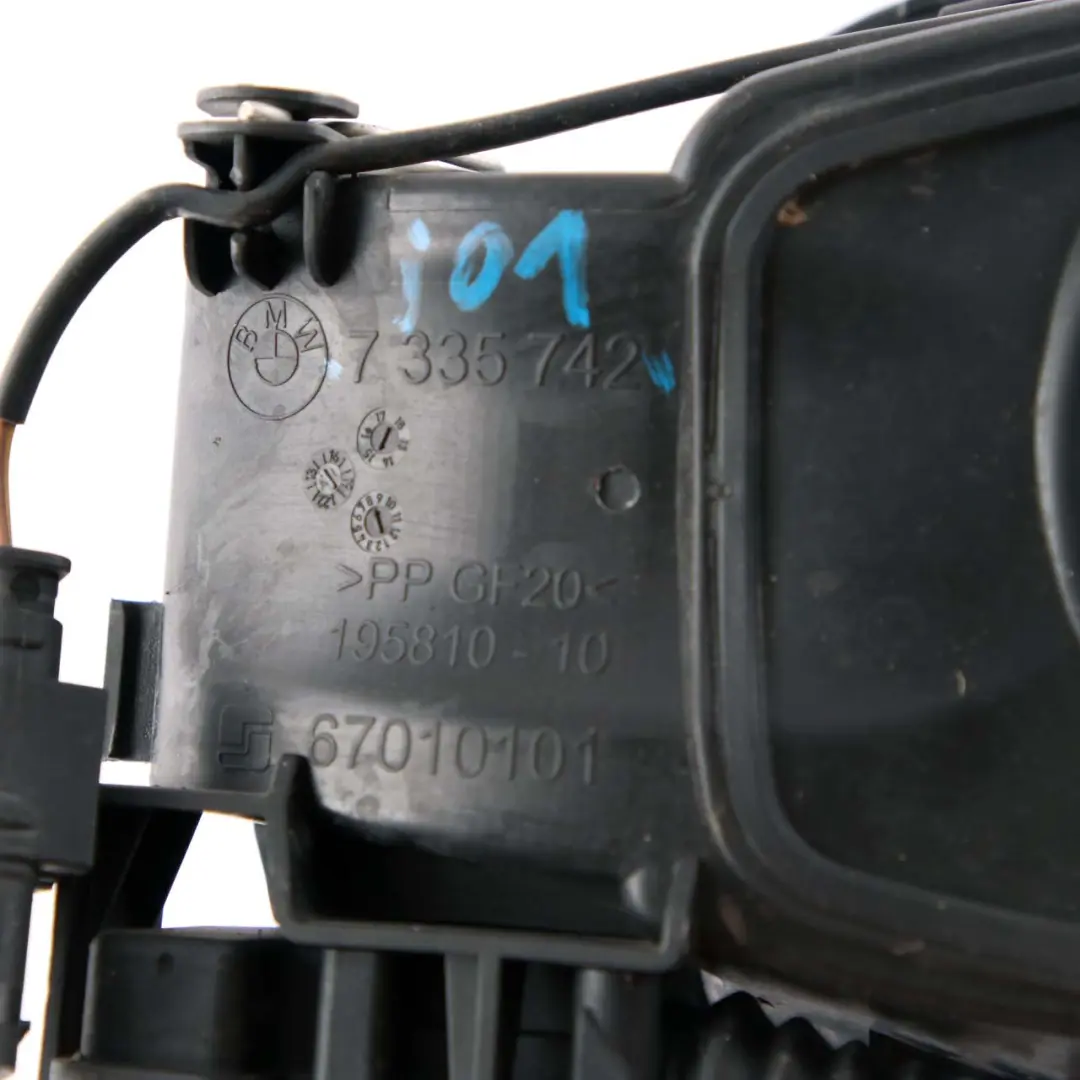 Filler Pot Flap Cover Carrier Cap to BMW i3 I01 Fuel with Part number 7335742 BMW i3 I01 Fuel Filler Pot Flap Cover Carrier Cap - SKU 7335742 - Part number 7335742