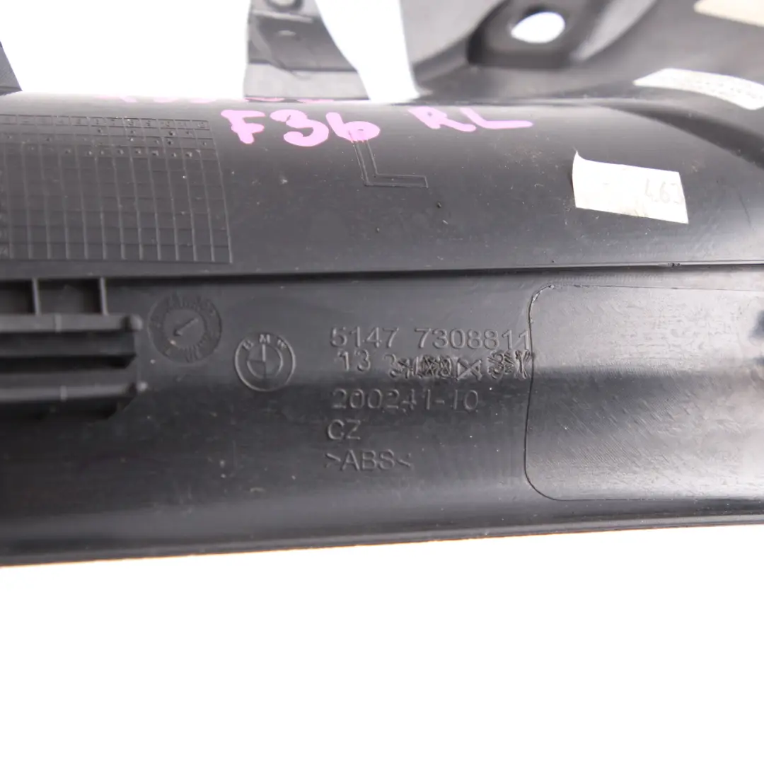 BMW F36 Listwa Wejściowa Progu Wewnętrzna Tylna Prawa Czarna 7308811 - SKU 7337060 - Numer Części 7337060