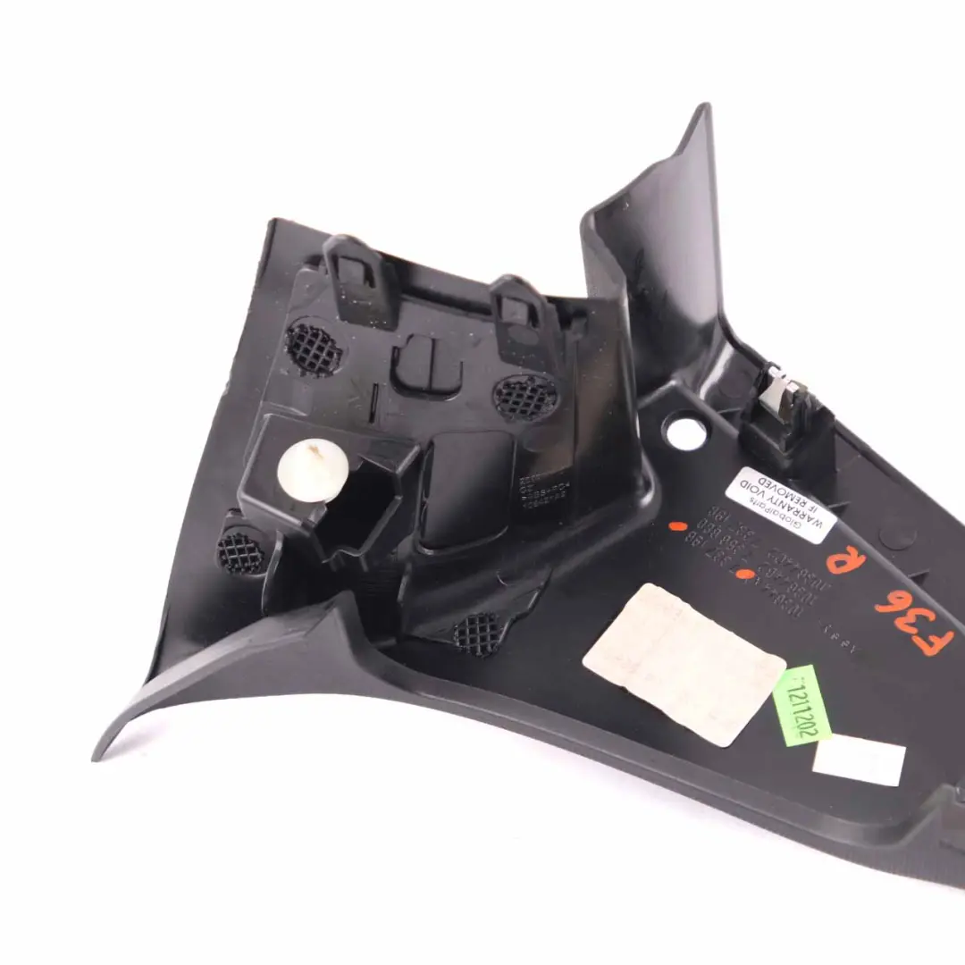 embellecedor barandilla Ventana derecha Parcela Estantería Montaje Negro para BMW F36 con número de pieza 7337198 BMW F36 embellecedor barandilla Ventana derecha Parcela Estantería Montaje Negro - SKU 7337198 - Número de pieza 7337198