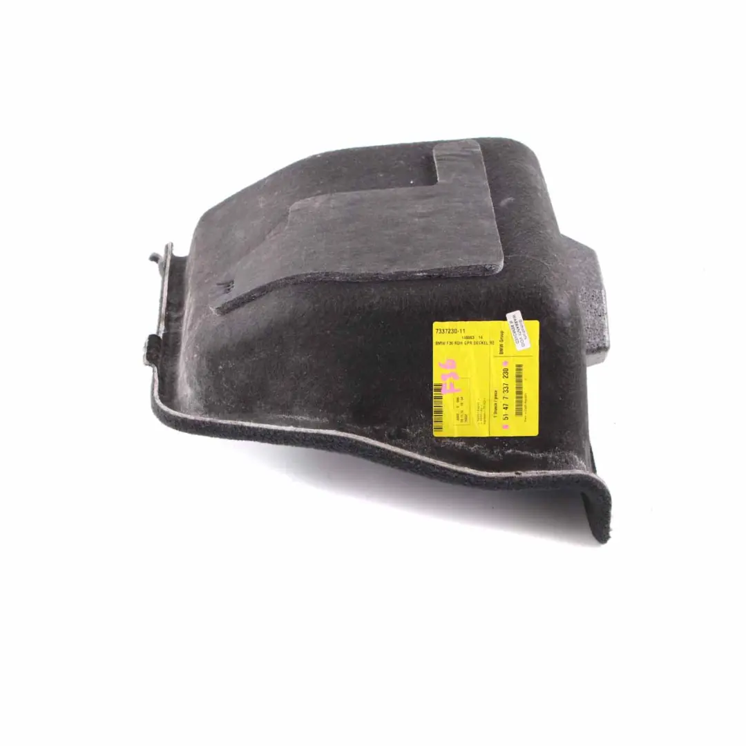 Trunk Trim BMW F36 Boot Side Cover Panel Right O/S Luggage Anthracite to with Part number 7337230 Trunk Trim BMW F36 Boot Side Cover Panel Right O/S Luggage Anthracite - SKU 7337230 - Part number 7337230