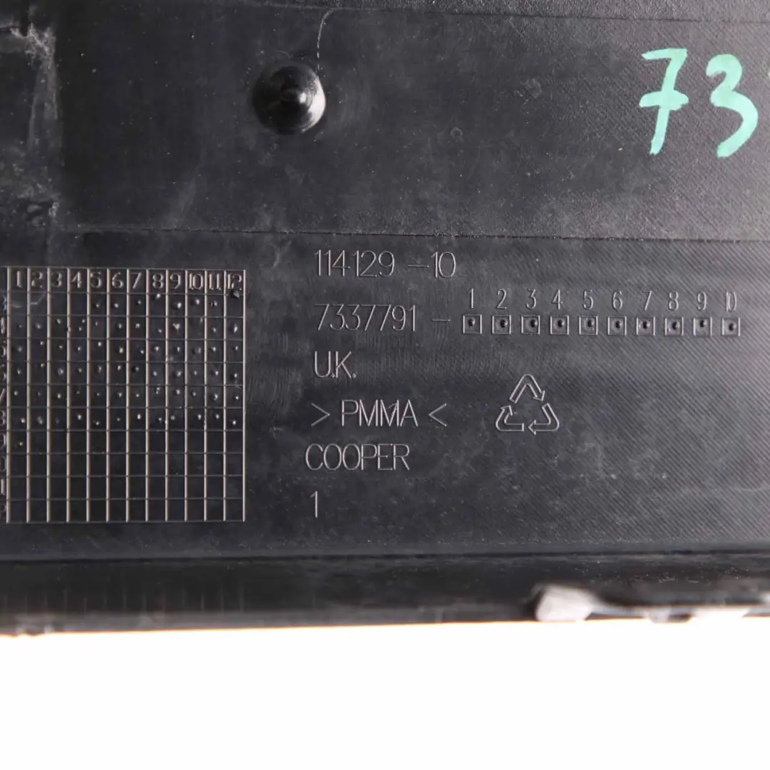 Front Bumper Cooper S Cover Centre Covering Trim Panel to Mini F55 F56 with Part number 7337791 Mini F55 F56 Front Bumper Cooper S Cover Centre Covering Trim Panel - SKU 7337791-1 - Part number 7337791