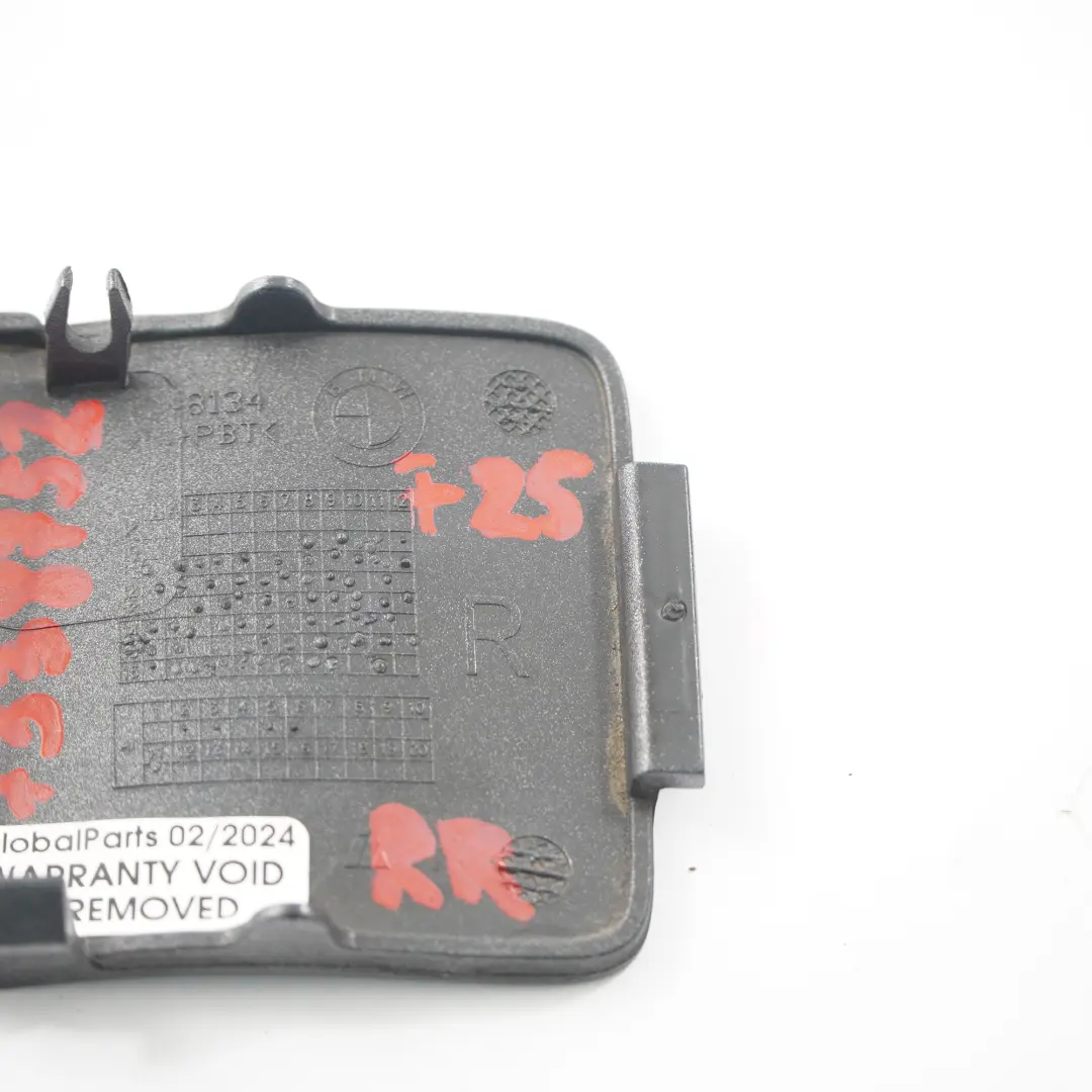 BMW X3 F25 Parachoques trasero Remorquage volets Spacegrau Gris - SKU 7338752-SCG - Número de pieza 7338752