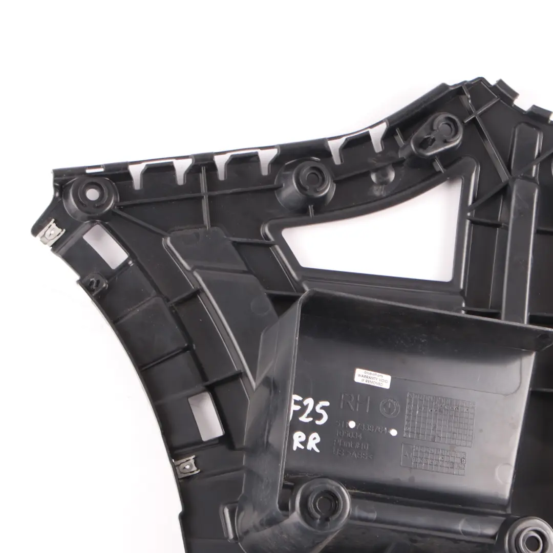 BMW X3 F25 Bumper Mount Bracket Guide Rear Right O/S Support - SKU 7338764 - Part number 7338764