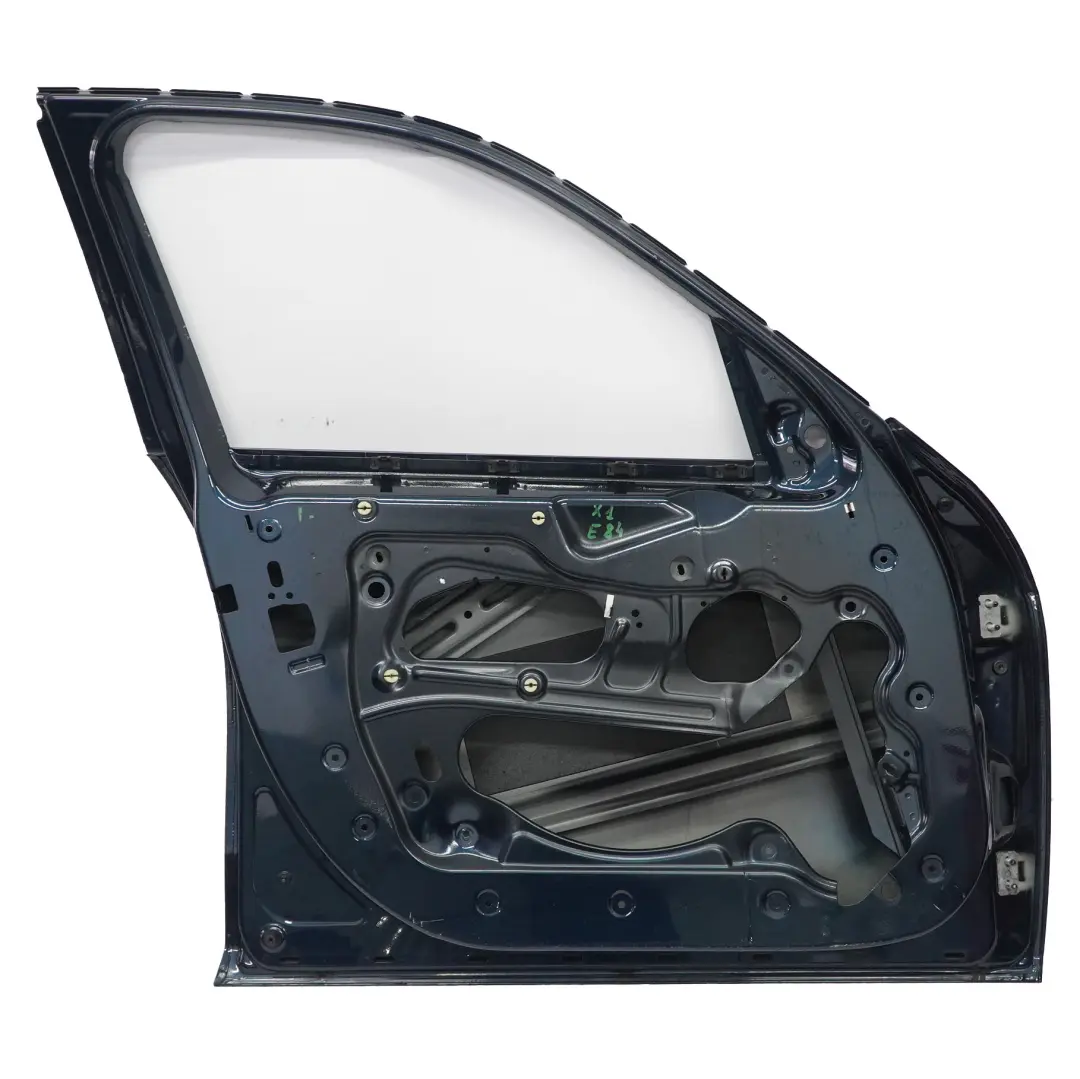 Puerta Delantera Izquierda Azul Medianoche Metalizado - B38 para BMW X1 E84 con número de pieza 7339357 BMW X1 E84 Puerta Delantera Izquierda Azul Medianoche Metalizado - B38 - SKU 7339357-MBM - Número de pieza 7339357