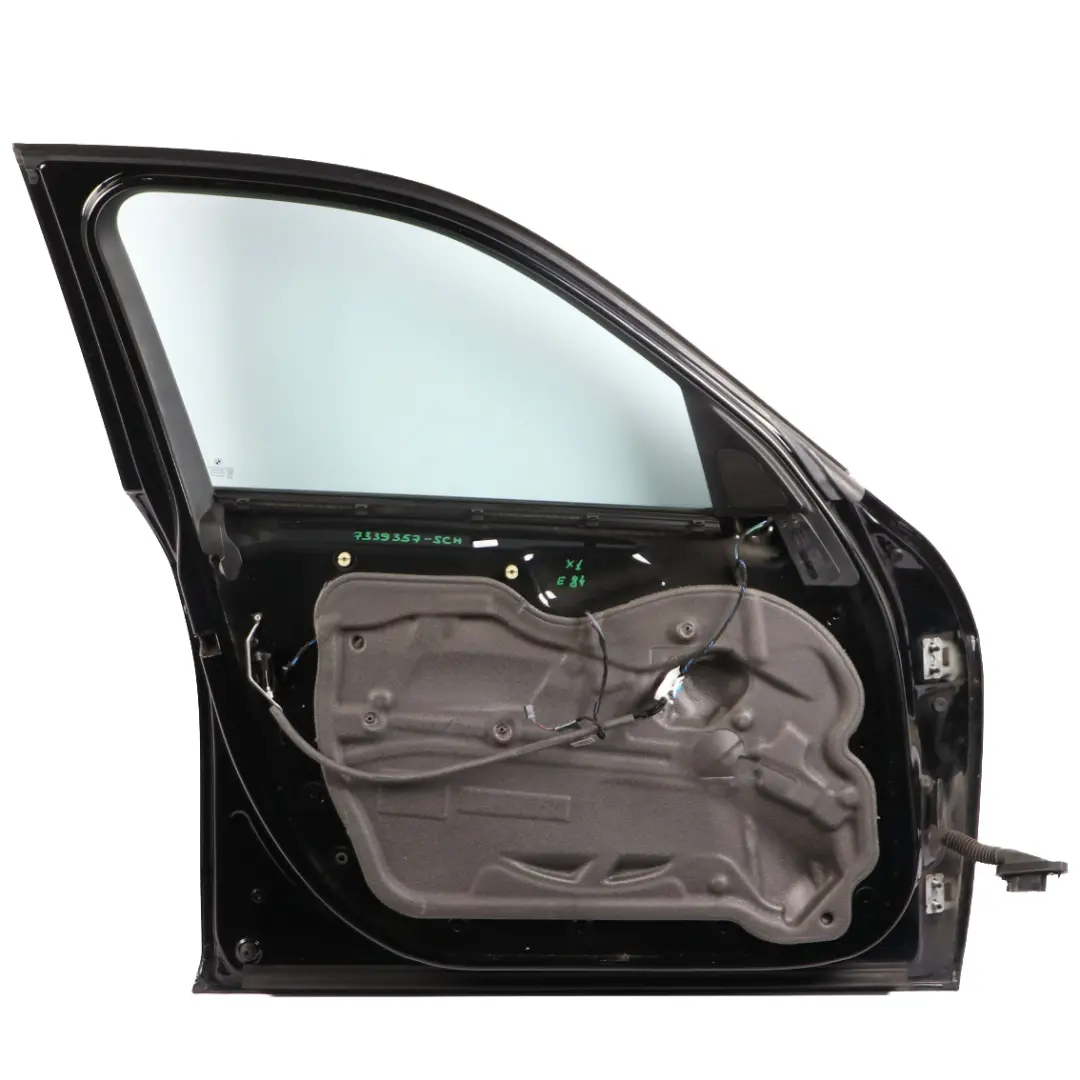 Door Front Left N/S Schwarz 2 Black - 668 to BMW X1 E84 with Part number 7339357 BMW X1 E84 Door Front Left N/S Schwarz 2 Black - 668 - SKU 7339357-SCH - Part number 7339357