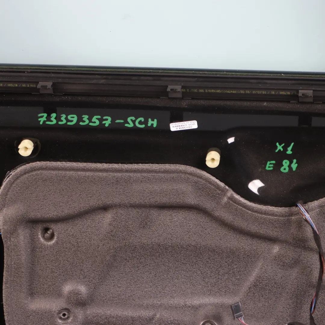 BMW X1 E84 Door Front Left N/S Schwarz 2 Black - 668 - SKU 7339357-SCH - Part number 7339357