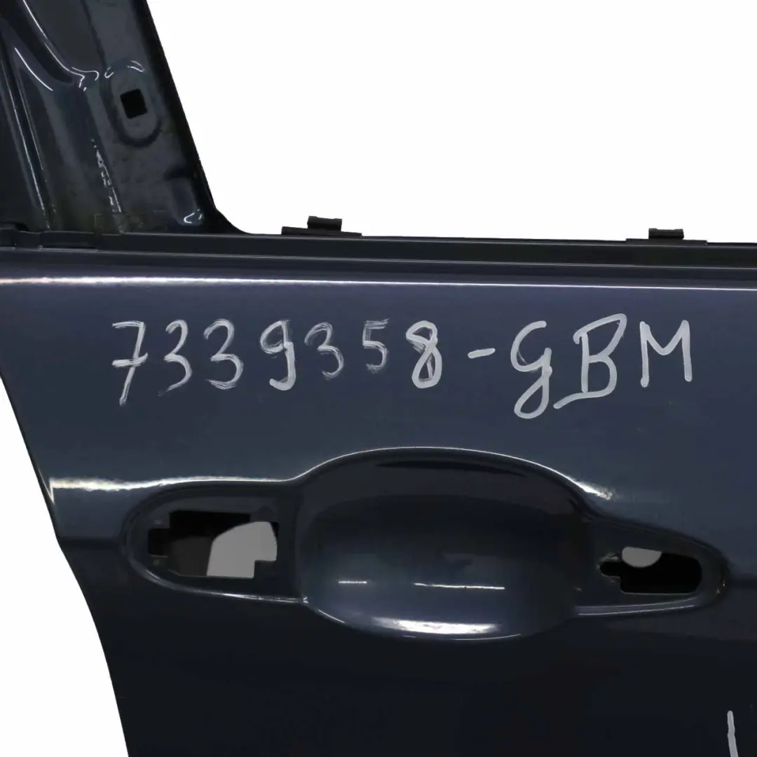 Puerta Delantera Derecha Graphitblau Graphite Blue Metallic - B07 para BMW X1 E84 con número de pieza 7339358 BMW X1 E84 Puerta Delantera Derecha Graphitblau Graphite Blue Metallic - B07 - SKU 7339358-GBM - Número de pieza 7339358