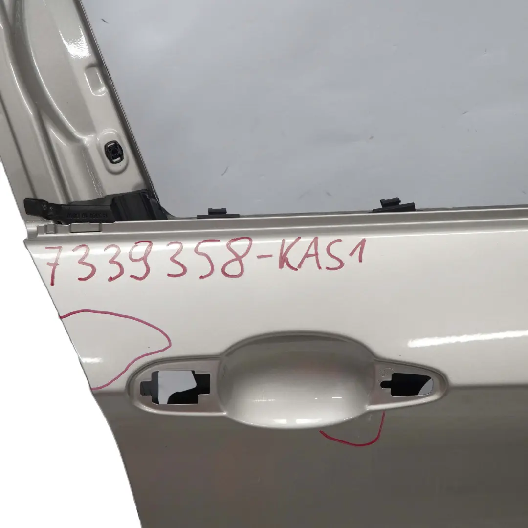 Puerta Delantera Derecha Kaschmirsilber Cashmere Silver Metallic - A72 para BMW E84 con número de pieza 7339358 BMW E84 Puerta Delantera Derecha Kaschmirsilber Cashmere Silver Metallic - A72 - SKU 7339358-KAS1 - Número de pieza 7339358