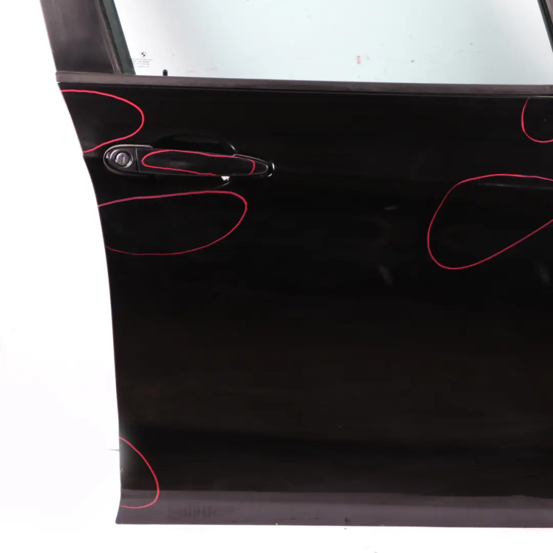 Door Front Right O/S Schwarz 2 Black - 668 to BMW X1 E84 with Part number 7339358 BMW X1 E84 Door Front Right O/S Schwarz 2 Black - 668 - SKU 7339358-SCH - Part number 7339358