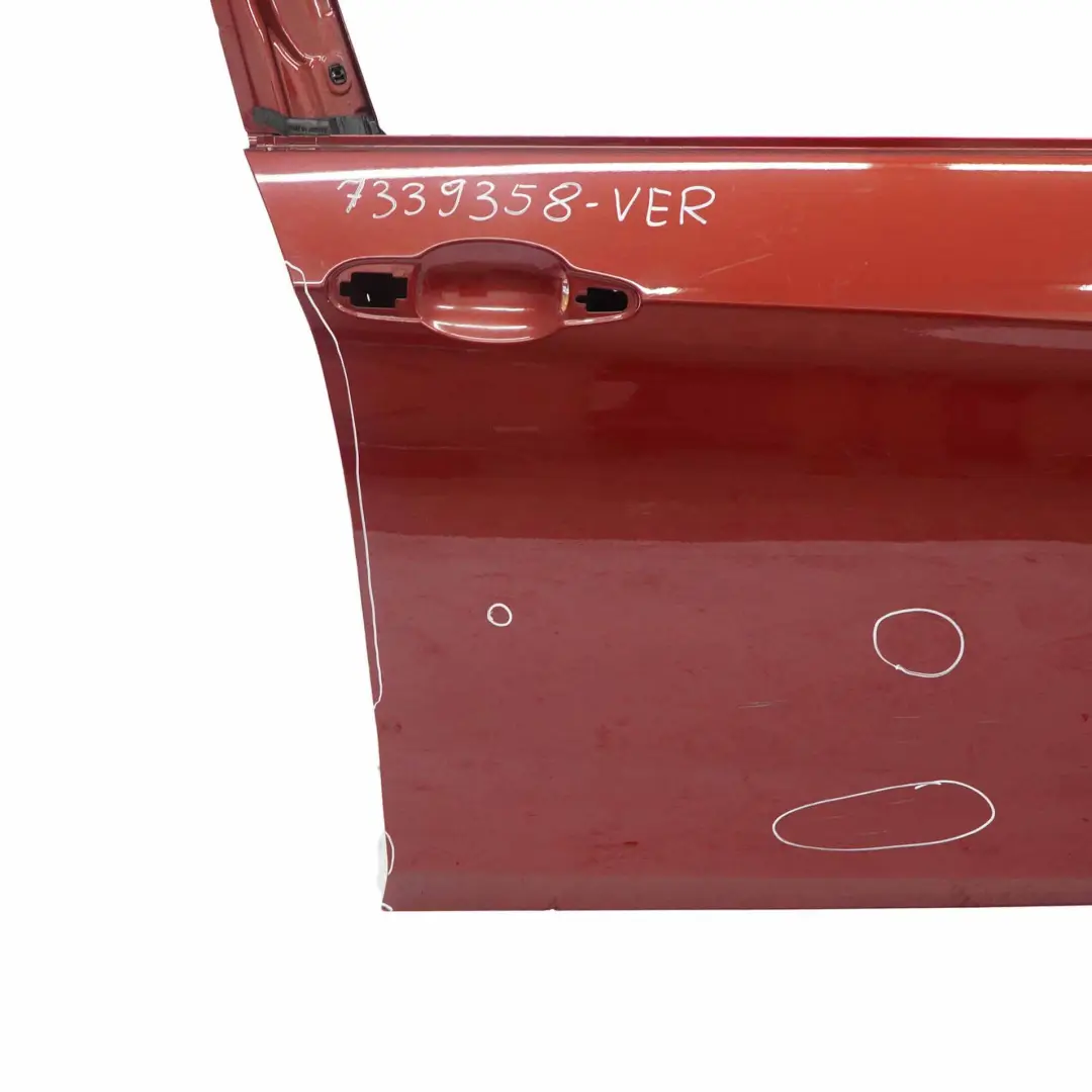 BMW X1 E84 Porte avant droite rouge vermillon metallise - A82 - SKU 7339358-VER - Numéro de pièce 7339358