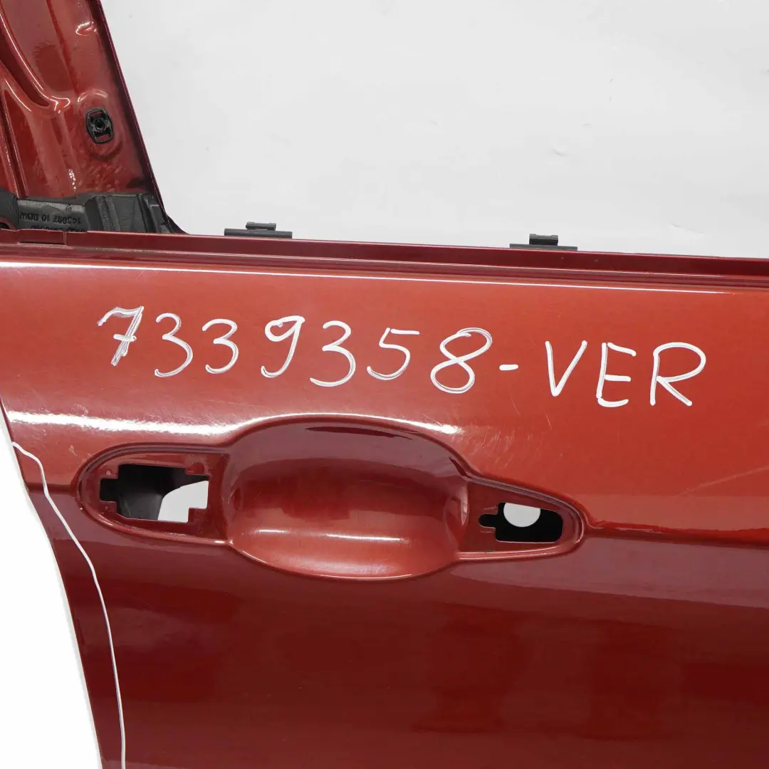 Door Front Right O/S Vermilionrot Vermillion Red Metallic - A82 to BMW X1 E84 with Part number 7339358 BMW X1 E84 Door Front Right O/S Vermilionrot Vermillion Red Metallic - A82 - SKU 7339358-VER - Part number 7339358