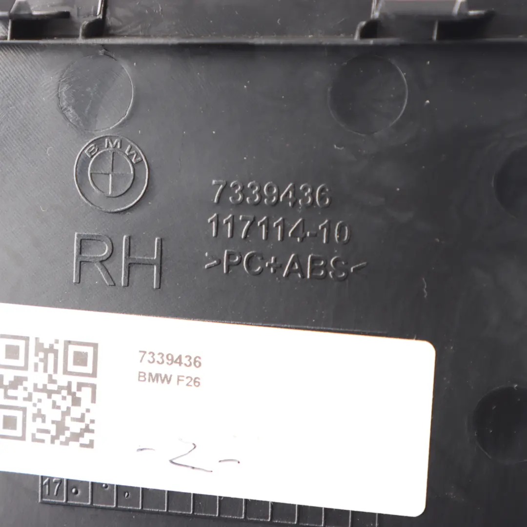 Trunk Bulb Cover Holder Boot Liftgate Cover Right O/S to BMW X4 F26 Rear with Part number 7339436 BMW X4 F26 Rear Trunk Bulb Cover Holder Boot Liftgate Cover Right O/S - SKU 7339436 - Part number 7339436