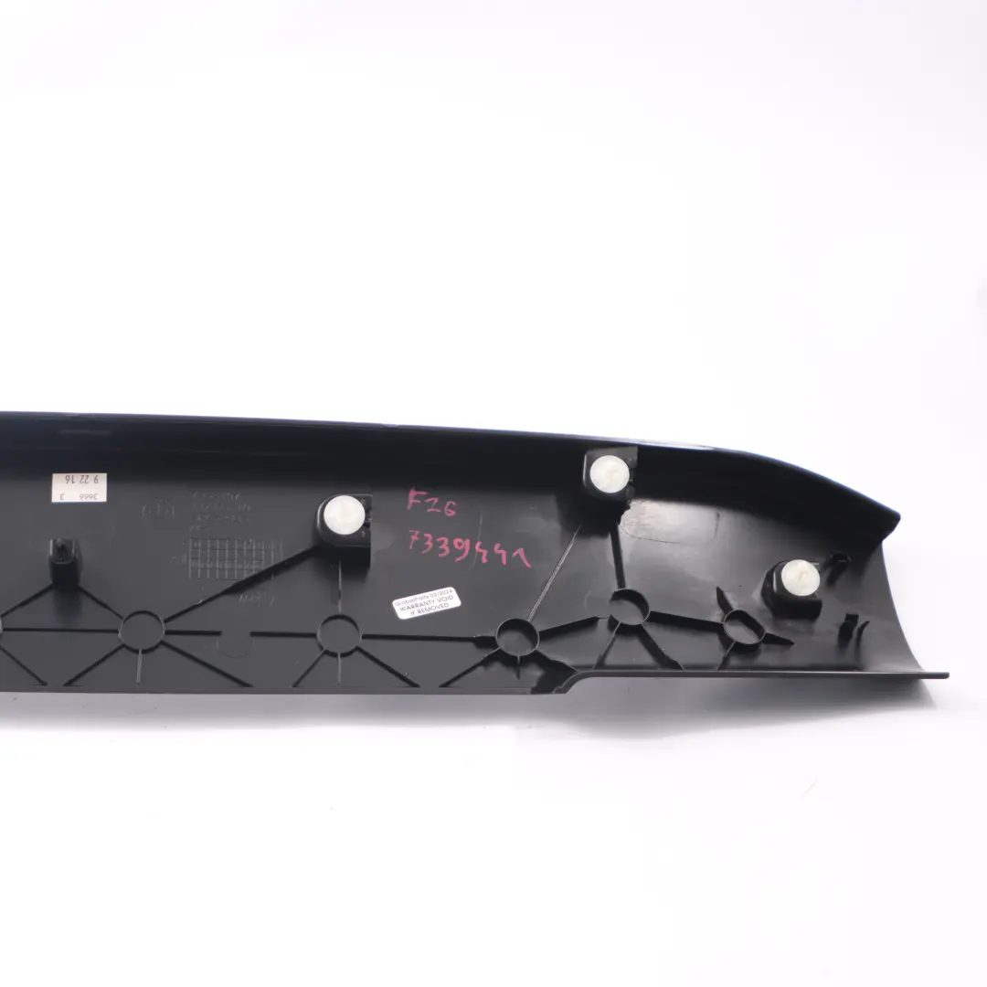 Cover BMW X4 F26 Trunk Lid Inner Trim Panel Center Black - SKU 7339441 - Part number 7339441