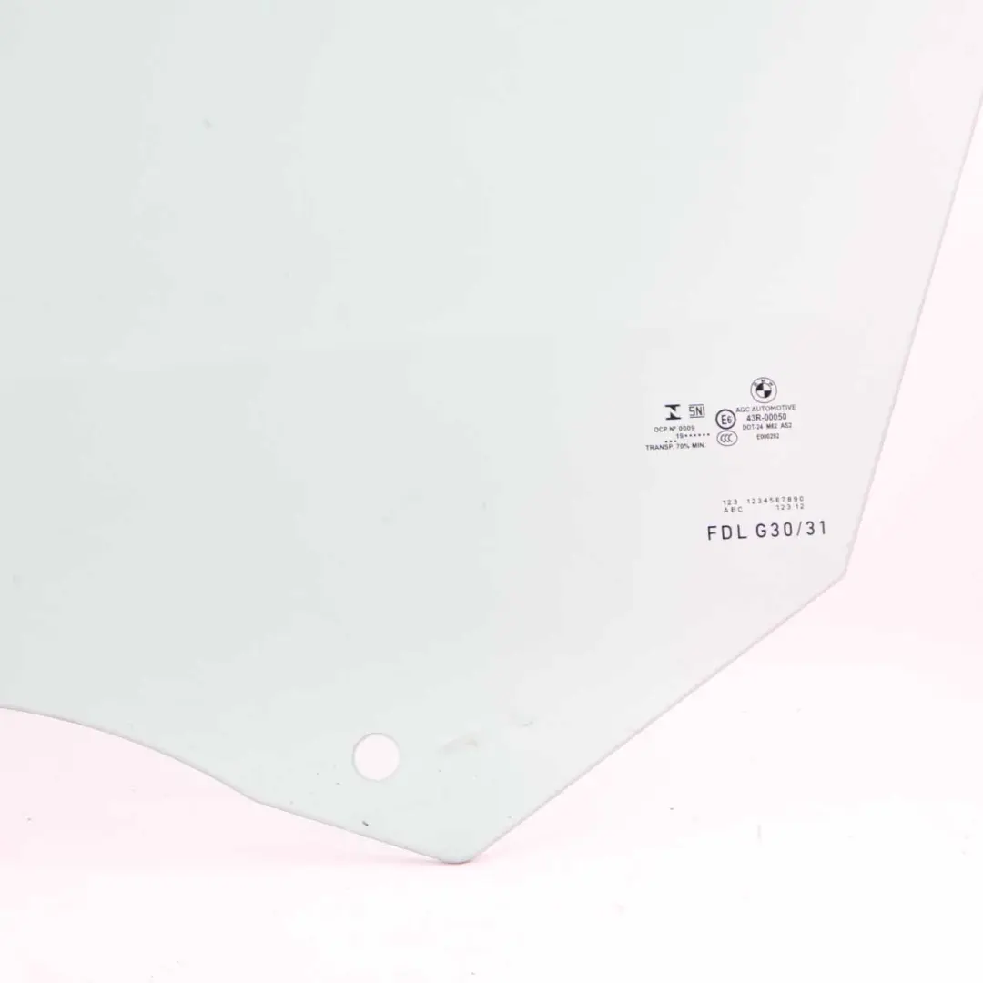  Side Window BMW G30 G31 Door Front Left N/S Glass Glazing Green AS2 ESG - SKU 7339455 - Part number 7339455