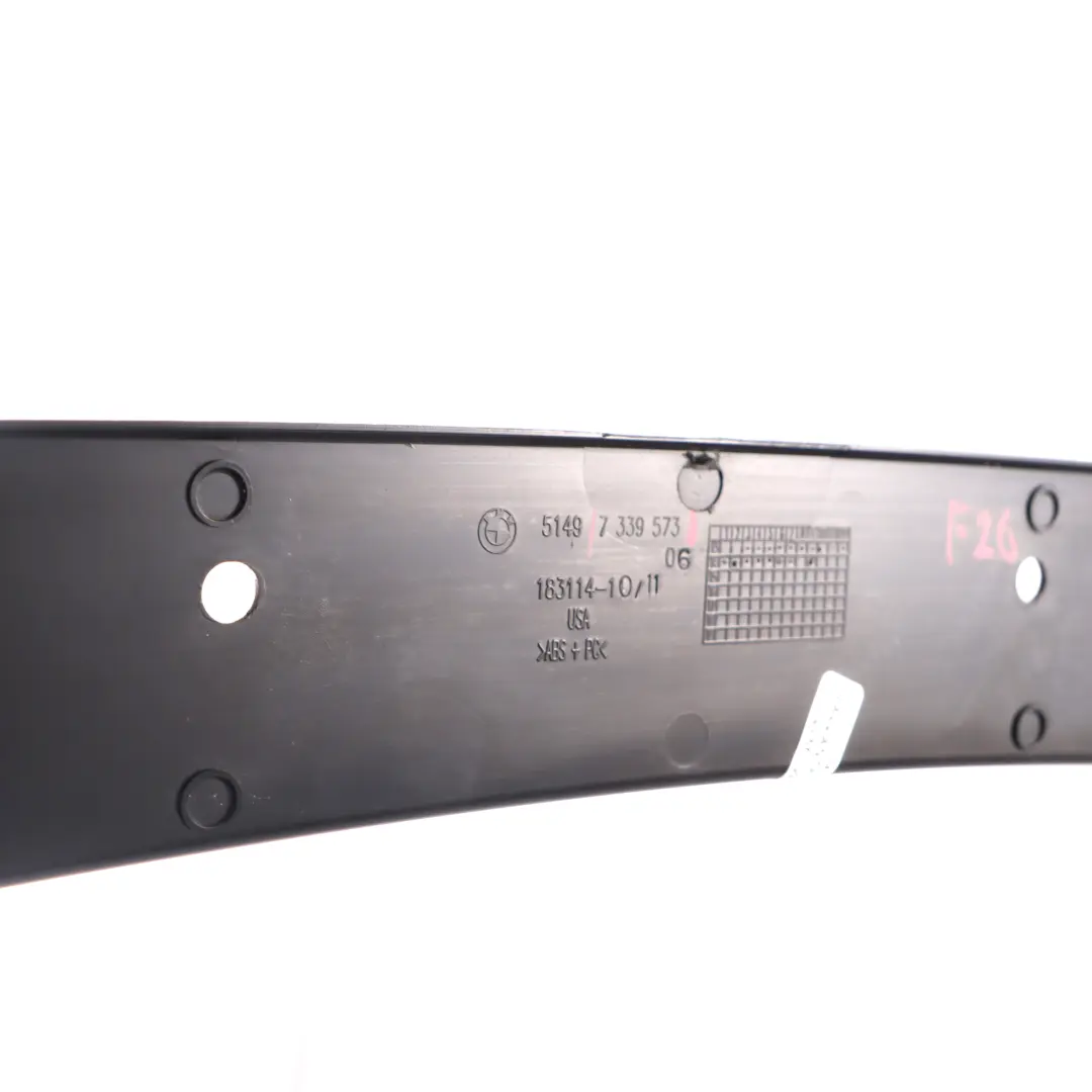 Panel Listwa Osłona Rynna Klapy Bagażnika do BMW F26 o numerze 7339573 BMW F26 Panel Listwa Osłona Rynna Klapy Bagażnika - SKU 7339573 - Numer Części 7339573