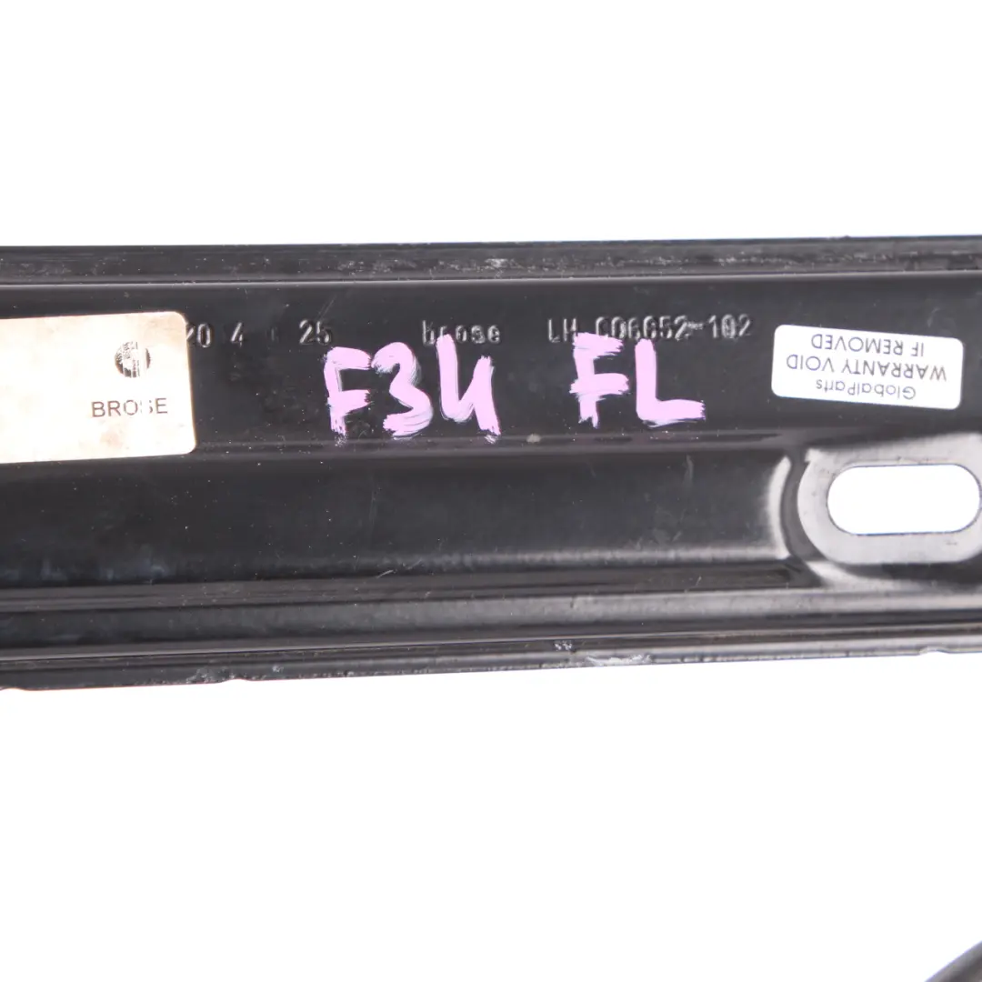  Alzacristalli BMW F34 GT Porta anteriore sinistra Regolatore Meccanismo 7291425 - SKU 7339591 - Numero di parte 7339591