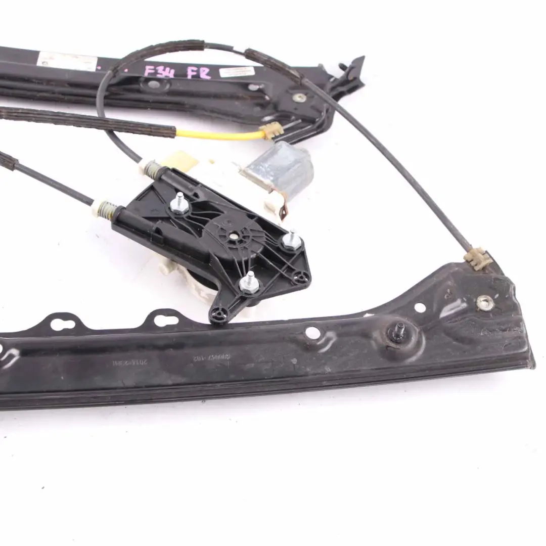 Lève-vitre BMW F34 GT Porte Avant Droite Régulateur Mécanisme Moteur pour à propos du numéro de pièce 7365260 Lève-vitre BMW F34 GT Porte Avant Droite Régulateur Mécanisme Moteur - SKU 7339592 - Numéro de pièce 7365260
