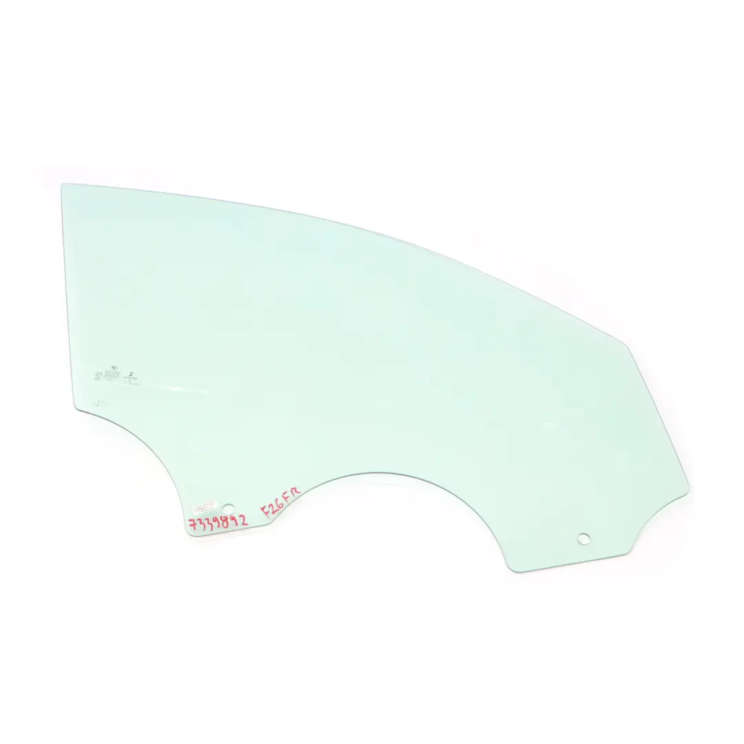 Glass Window BMW X4 F26 Front Door Right O/S Side Window Green AS2 to with Part number 7339892 Glass Window BMW X4 F26 Front Door Right O/S Side Window Green AS2 - SKU 7339892 - Part number 7339892