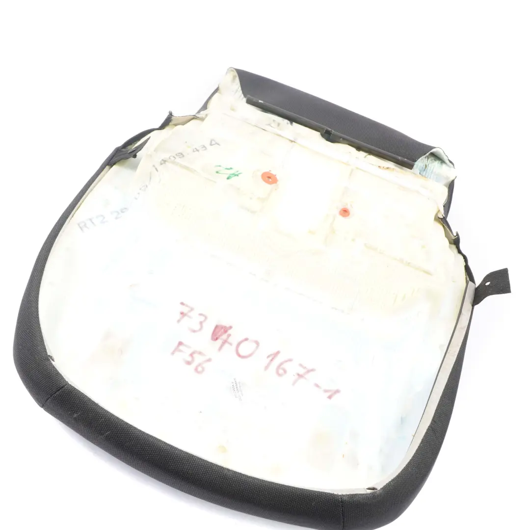 Front Left Right N/O/S Cloth Fabric Carbon Black to Mini F55 F56 Seat Cover with Part number 7340167 Mini F55 F56 Seat Cover Front Left Right N/O/S Cloth Fabric Carbon Black - SKU 7340167-1 - Part number 7340167