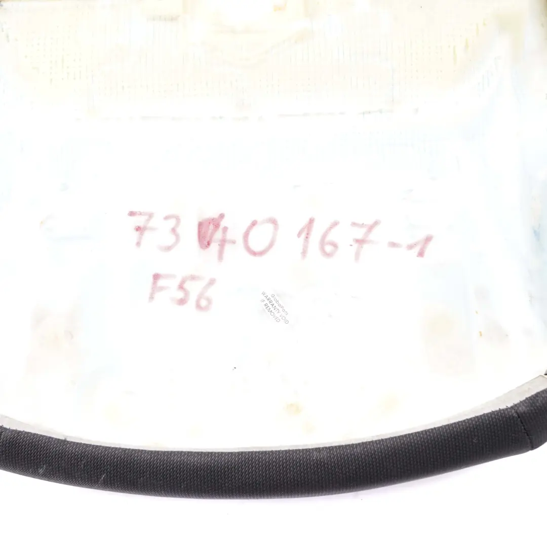 Coprisedile Anteriore Sinistro Destro Tessuto Tessuto Nero Carbonio per Mini F55 F56 con numero di parte 7340167 Mini F55 F56 Coprisedile Anteriore Sinistro Destro Tessuto Tessuto Nero Carbonio - SKU 7340167-1 - Numero di parte 7340167